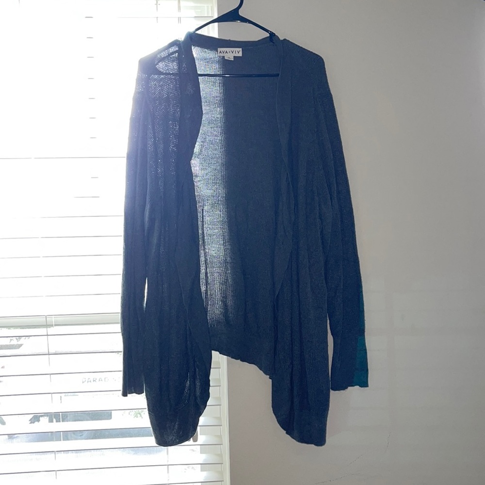 Ava Viv Grey Cardigan